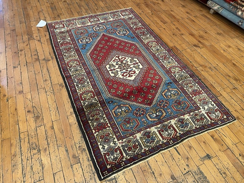 Antique 1900-1939s Exclusive Turkish Wool Pile Carpet 3'4"×5'6" gallery