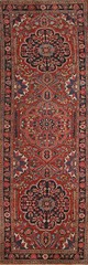 Vegetable Dye Semi-Antique Heriiz Serapi Runner Rug Wool Handmade Carpet 3×13