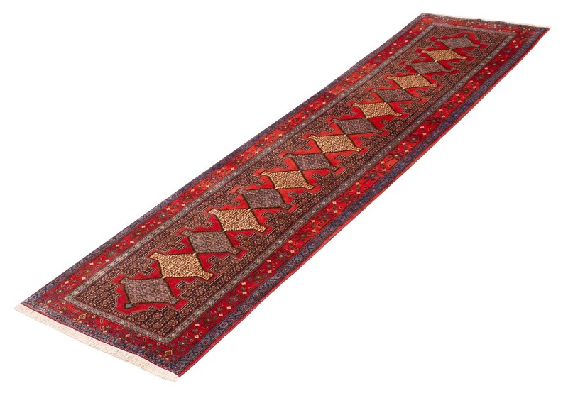Vintage Hand-knotted Runner Rug 3'0" x 12'0" Traditional Oriental Wool Carpet gallery