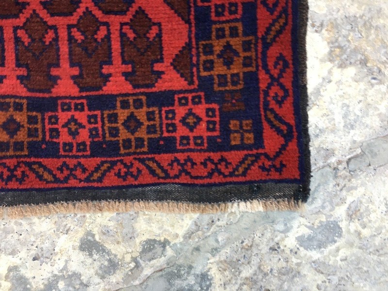 Vintage Afghan Taimani Rug Hand Knotted Bokhara Wool Area Rug 3x5 ft Free Ship gallery