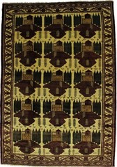 Rare Pictorial Afghan Design Tribal Rug Oriental Home Decor Carpet 9X13 ft