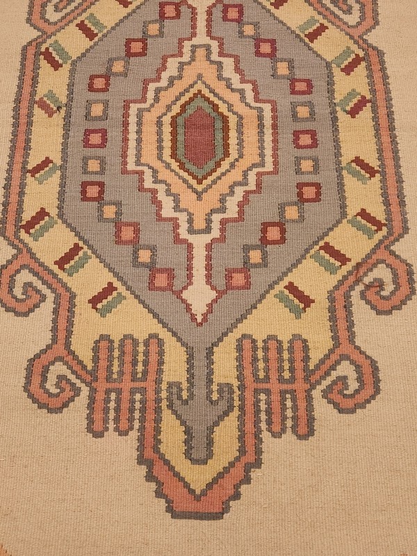 Vintage Turkish Kayseri rug wool & cotton 5'x3' gallery