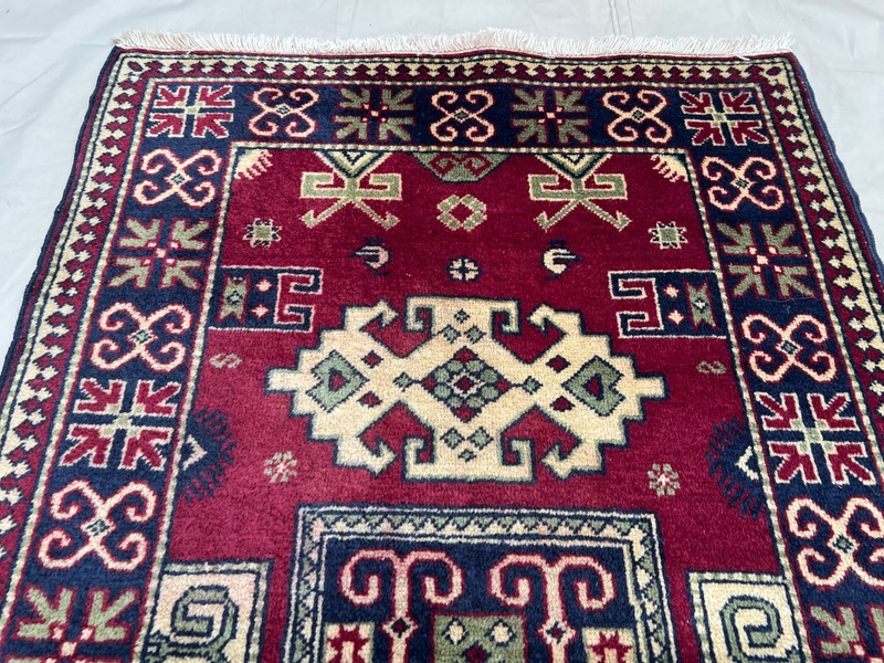 COLLECTORS' ITEM Antique Natural Vegetable Dye Caucasian Shirvan Carpet gallery