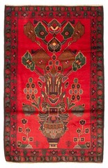 Traditional Vintage Hand-Knotted Area Rug 3’0″ x 4’9″ Oriental Wool Carpet