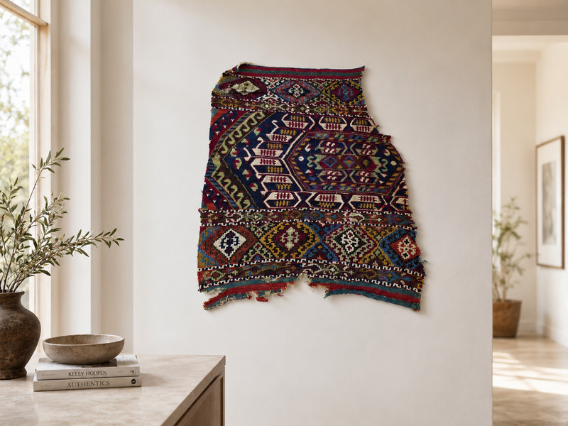 Antique Malatya Rug, Anatolian Tribal Textile, Turkish Woven Fragment gallery