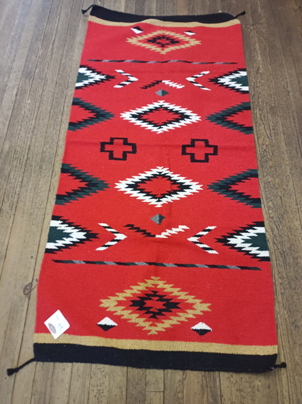 Handwoven Southwest Design Acrylic Rug; 32"x64" gallery