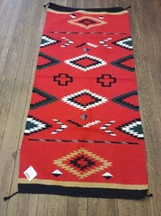 Handwoven Southwest Design Acrylic Rug; 32″x64″