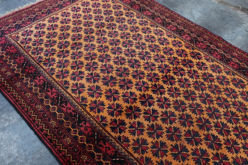 Antique Afghan Handmade Baluchi Sistan Rug 6'4 x 3'11 ft gallery