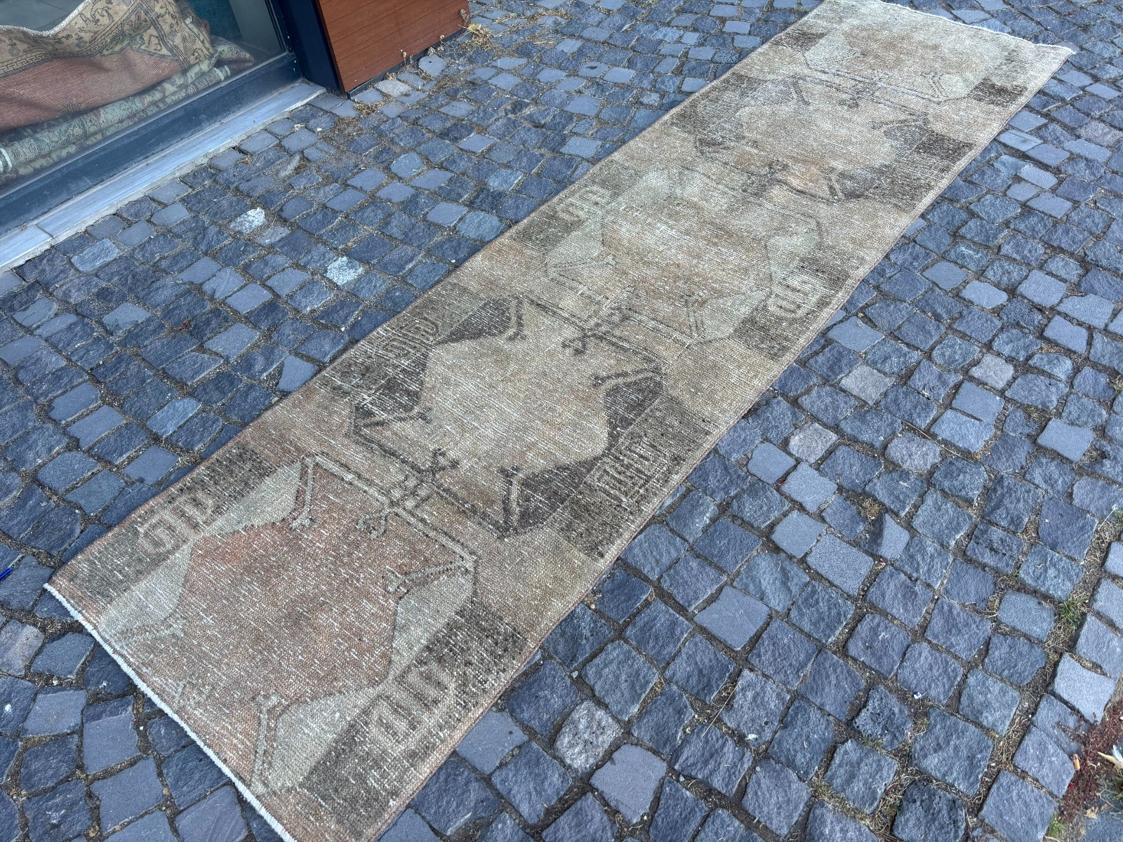 Bohemian rugs, Runner rug, Handmade, Turkish rug, Vintage, Wool | 3,0 x 10,9 ft gallery