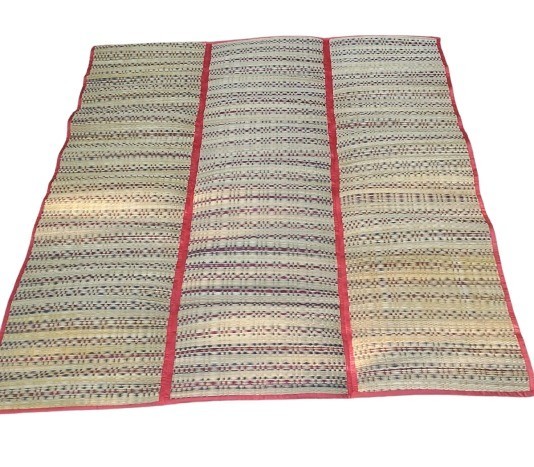 Authentic Hand-Woven Thai Reed Mat Eco-Friendly Artisanal Decor Modern Living gallery