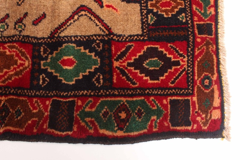 Vintage Hand-Knotted Area Rug 3'1" x 5'3" Traditional Oriental Wool Carpet gallery