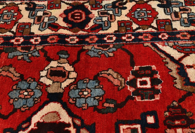 Hand-Knotted Vintage Oriental Rug Tribal Farmhouse Boho Decor Carpet 4'8X6'4 ft gallery