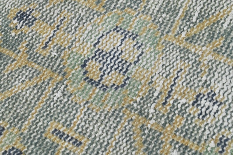 Vintage Turkish Runner Rug 2x11ft Wool Anatolian Handmade Hallway Oushak YELLOW gallery