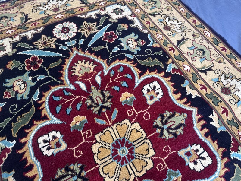 3x5 Oushak Small Rug Hand Knotted Wool Tribal Bathroom Boho Geometric Home Decor gallery