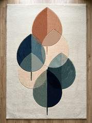 Scandinavian rug Japandi rug neutral tone rug designer carpet minimalist rug