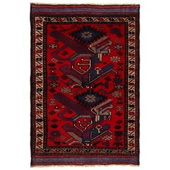 Traditional Balochi Rug Handmade Decor Rug 4.7×3.1 ft