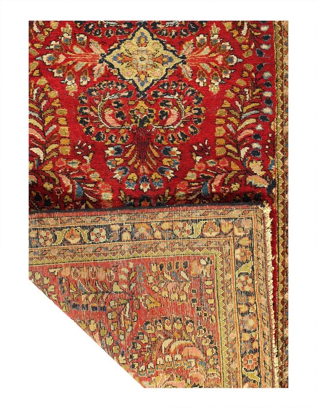Hand Knotted Antique sarouk 2'5'' X 6'3'' gallery