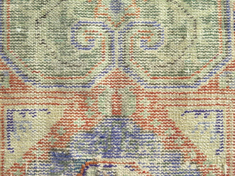 Vintage Turkish Carpet, Bedroom Rug, Distressed Rug Handmade Wool Carpet 31"x50" gallery