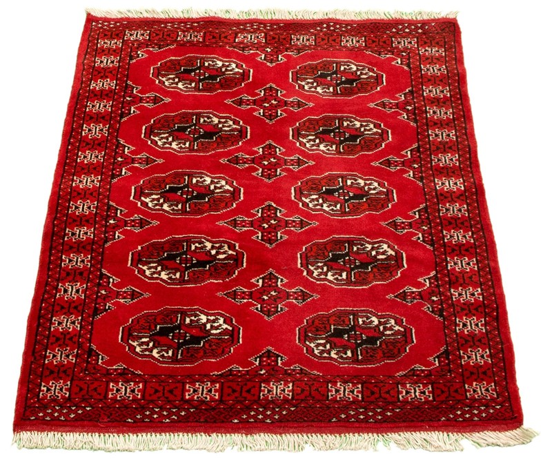 Vintage Traditional Hand-Knotted Area Rug 3'4" x 4'8" Oriental Wool Carpet gallery