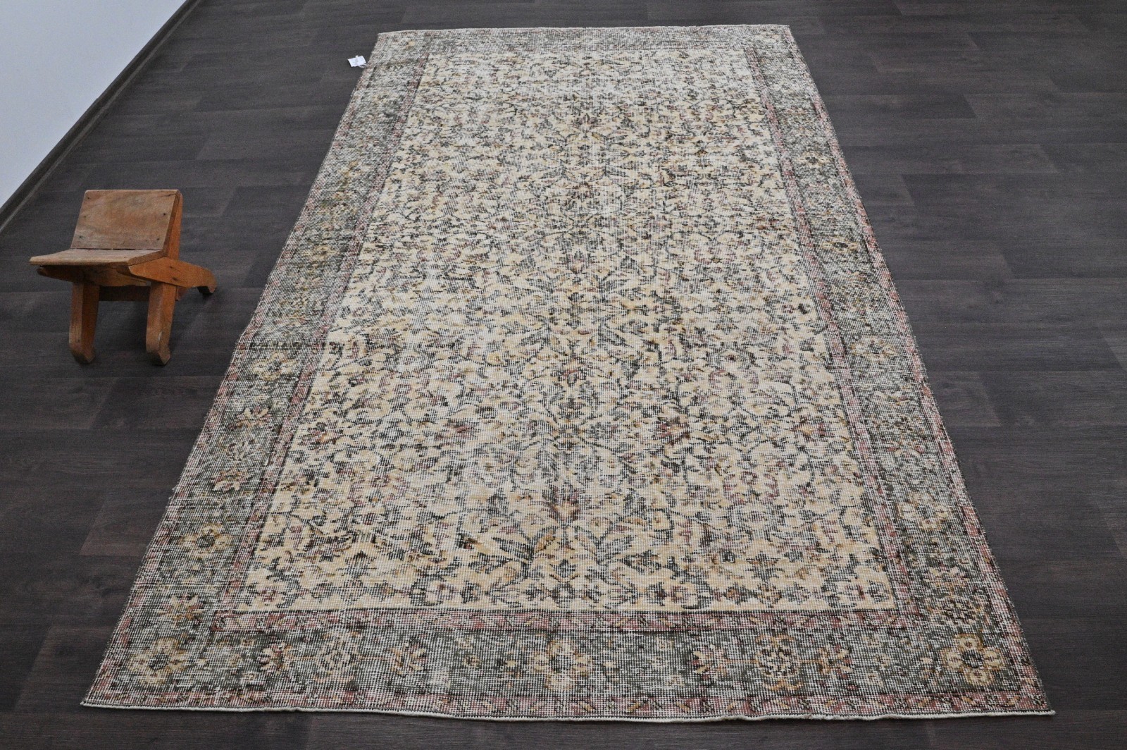 Oushak Turkish Vintage Rug 5x9 Kilim Rug Anatolian Handmade Boho Decor BEIGE gallery