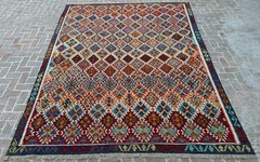 10×13 ft Large Oriental Turkish Multicolor Modern Afghan Traditional Wool Kilim