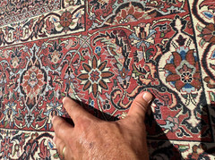 Auth: 80’s Kurdish Bidjar SUPER FINE Iron Rug A Masterpiece! 12×16