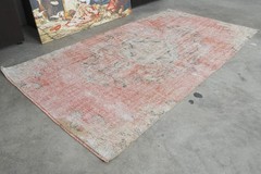 4×8 Turkish Rug Hand-Knotted Vintage Oushak Area Boho Decor Rug Wool Carpet,672