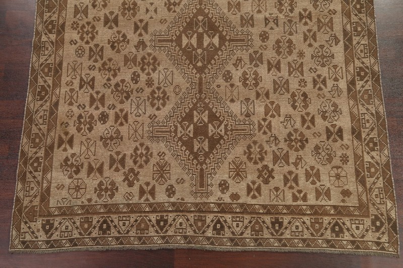 Antique Muted Distressed Hand-knotted Traditional Evenly Low Pile Area Rug 7x9 gallery