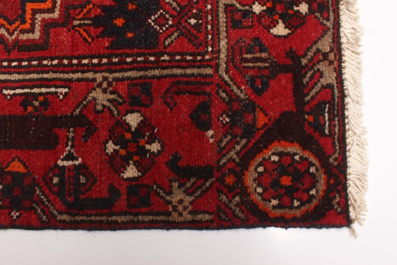 Vintage 3'1" x 5'11" Traditional Hand Knotted Vegetable Dye Wool Area Rug gallery