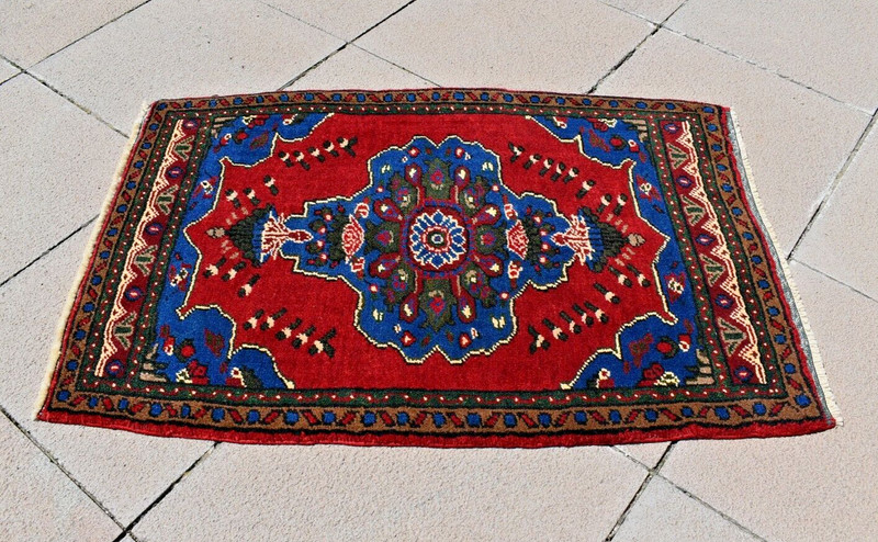Turkish Rug 2'1'' x 3'0'' ft Vintage Rug Anatolian Cappadocia Area Small Rug gallery