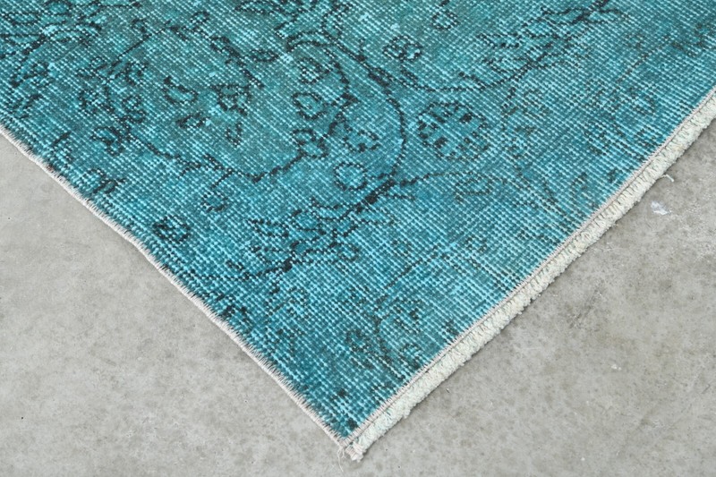 Antique turkish runner rug,hand-knotted vintage runner carpet, oushak rug 3x9,30 gallery