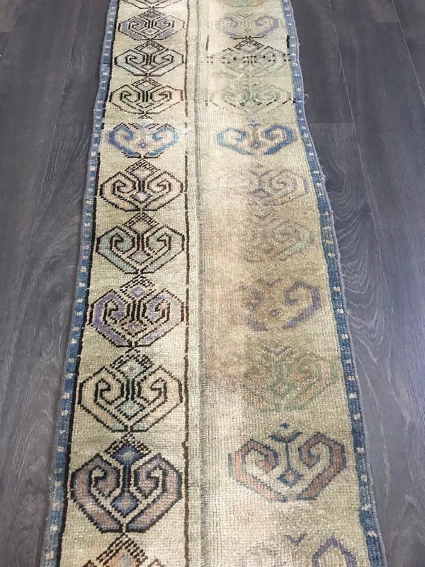 Hallway Runner Rug, Beige Runner Rug, Wool Runner Rug , Turkish Runner Rug , Vin gallery
