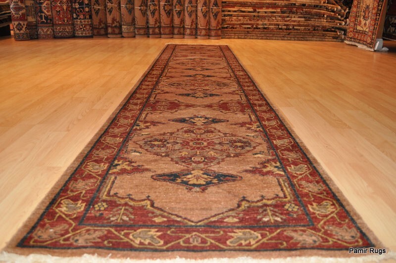 _HAND-MADE_HALL RUNNER 2'8" x 12 ft. MAHOGANY Serab DESIGN **HALL-RUNNER** gallery