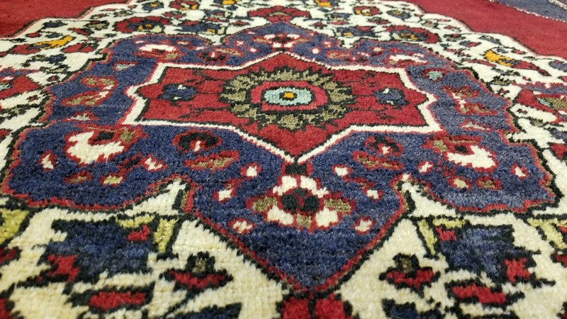 Antique 1900-1930s Turkish Tribal Rug 5'1"× 8'5" gallery
