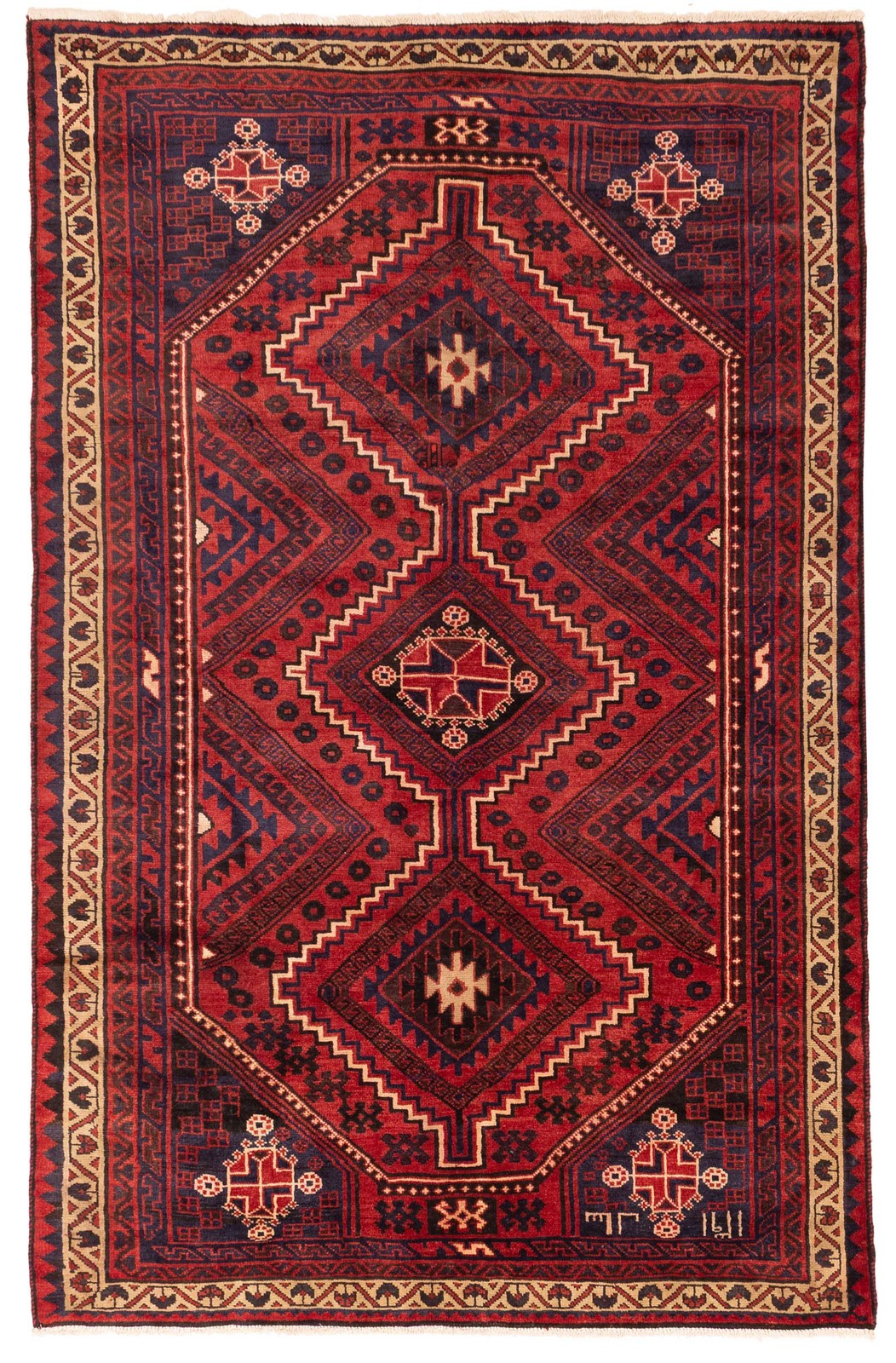 Vintage Traditional Hand-Knotted Area Rug 5'11" x 8'10" Oriental Wool Carpet gallery