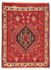 Vintage Traditional Hand-Knotted Area Rug 3’7″ x 4’9″ Oriental Wool Carpet