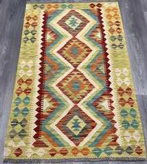 Vintage Kilim Traditional Hand Made Oriental Wool Kilim 4ftx3ft 132cmx84cm