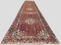 2’9″x13’9″ ANTIQUE HAND KNOTTED CAUCASIAN TABRIZi SERAPE TRIBAL WOOL RUG RUNNER