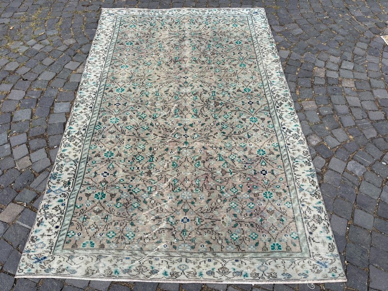 VINTAGE LARGE RUG, HANDMADE WOOL RUG, BOHEMIAN RUG, CARPET | 5,4 x 8,5 ft gallery