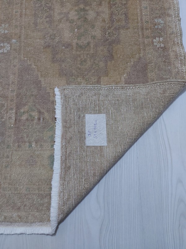 Sand Beige Rug, Art Deco Rug, Housewarming Gift Rug, Handicraft Rug, Antique Rug gallery