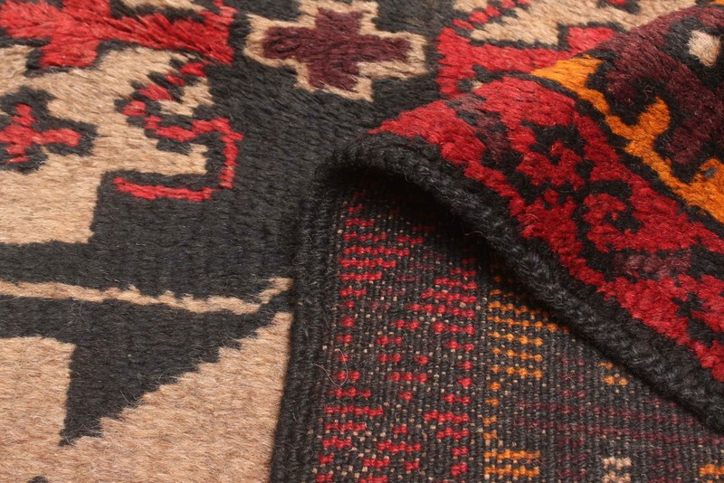 Vintage Geometric Area Rug 3'5" x 6'7" Traditional Hand-Knotted Wool Carpet gallery