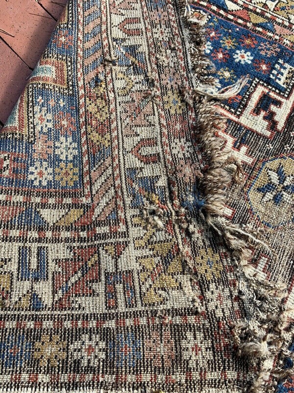 Antique Caucasian Dagestan Lesghi Star rug 40" x 56" gallery
