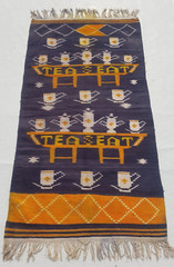 Vintage Traditional Handcrafted Turkish Kilim Rug for Home Décor 196×106 cm