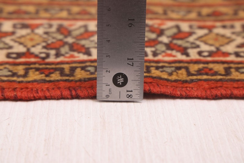 Vintage 3'7" x 6'4" Traditional Hand Knotted Vegetable Dye Wool Area Rug gallery