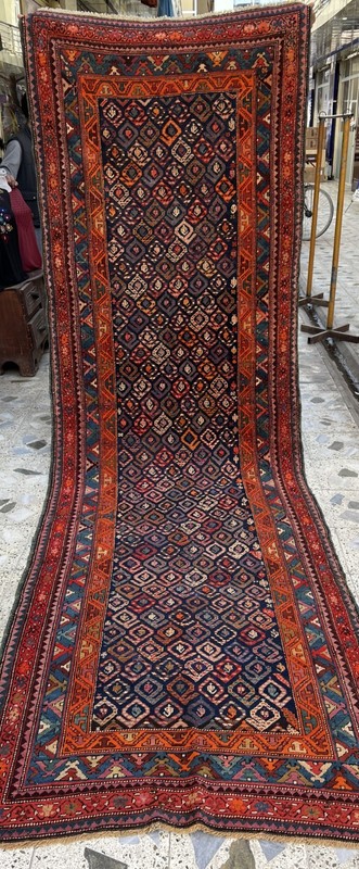 100 X 360 COLLECTORS ITEM Antique Stunning Maresali Boteh Azerbaijan Hallway Rug gallery