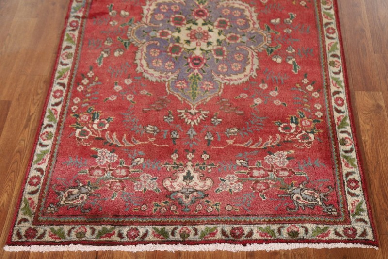 Floral Vintage Traditional Hand-made 13 ft Runner Rug Hallway Wool Carpet 3x13 gallery