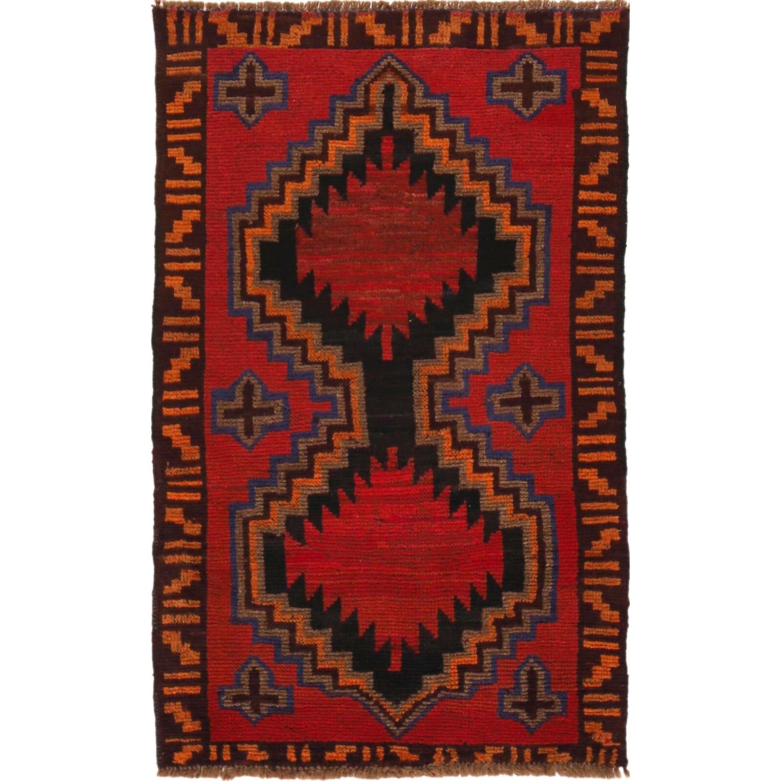 Antique Carpets & Rugs Handmade Rug Artisan By Afghan Women, 2'7 x 4'6 ft G29072 gallery