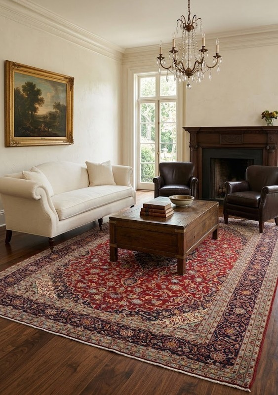 Handmade Traditional Vintage Wool Oriental Rug Carpet Living Room Decor 10X14 ft gallery