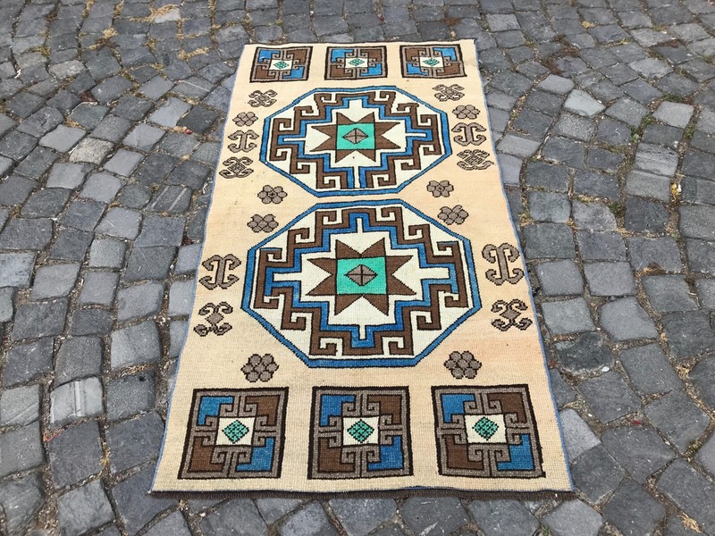 Handmade Rug Turkish Area Rug Vintage Rug Oushak Rug Antique Rug Bohemian Rug gallery