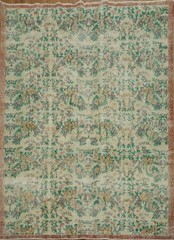 All-Over Anatolian Oriental Area Rug 7×9 Wool Hand-made Room Size Turkish Carpet